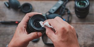 how should you clean a lens